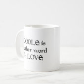 Poodle Liebe Kaffeetasse (Vorderseite Links)