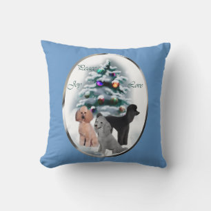 Poodle Liebhaber Weihnachten Kissen