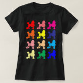 Poodle liebt Hund Pop Kunstgeschenk t T-Shirt (Design vorne)