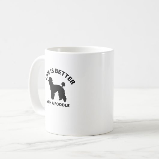 Poodle Life Kaffeetasse (Vorderseite Links)