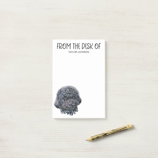 Poodle Lover Notes Post-it Klebezettel (Auf Schreibtisch)