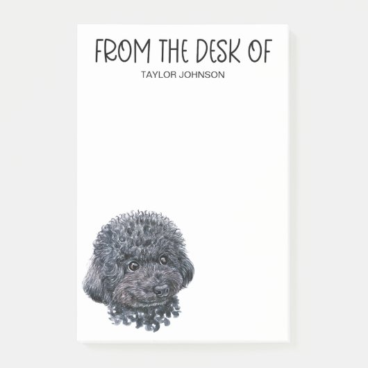 Poodle Lover Notes Post-it Klebezettel (Vorderseite)