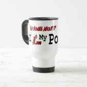 Poodle Lovers Geschenke Reisebecher (Vorderseite Links)