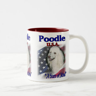 Poodle Lovers Geschenke Zweifarbige Tasse