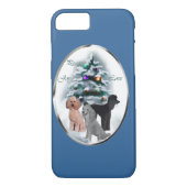Poodle Lovers Weihnachten Case-Mate iPhone Hülle (Rückseite)