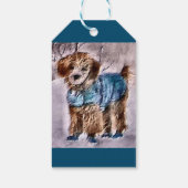 Poodle Lovers Weihnachten Geschenkanhänger (Rückseite)