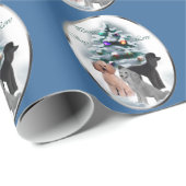 Poodle Lovers Weihnachten Geschenkpapier (Rolleneckpunkt)