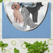 Poodle Lovers Weihnachten Geschirrtuch (Gefaltet)