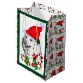 Poodle Lovers Weihnachten Mittlere Geschenktüte