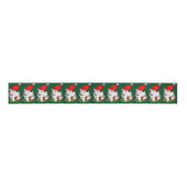 Poodle Lovers Weihnachten Ripsband (Vorderseite)