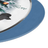 Poodle Lovers Weihnachten Schneidebrett (Ecke)