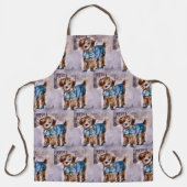 Poodle Lovers Weihnachten Schürze (Vorderseite)