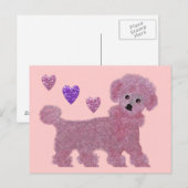 Poodle Luv Postkarte (Vorne/Hinten)