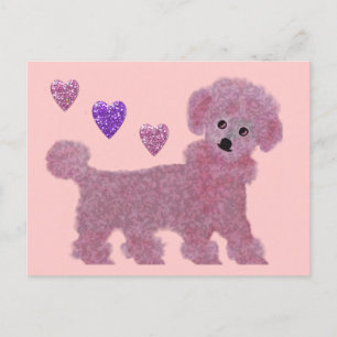 Poodle Luv Postkarte