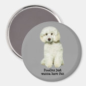 Poodle Magnet (Vorderseite/Rückseite)
