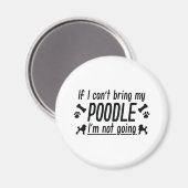 Poodle Magnet (Vorderseite/Rückseite)