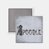 Poodle Magnet (Vorderseite/Rückseite)