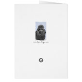 Poodle Malerei Miniaturspielzeug Schwarze Kunst (Hinten)