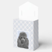 Poodle Malerei Miniaturspielzeug Schwarze Kunst Geschenkschachtel (Geöffnet)