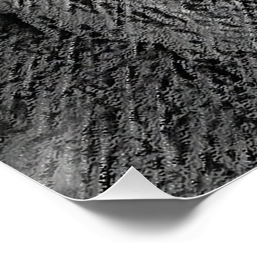 Poodle Malerei Miniaturspielzeug Schwarze Kunst Poster (Ecke)