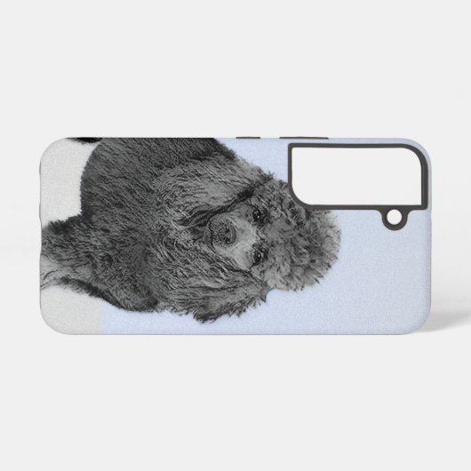 Poodle Malerei Miniaturspielzeug Schwarze Kunst Samsung Galaxy Hülle (Rückseite (Horizontal))