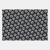 Poodle Malerei Miniaturspielzeug Schwarzer Haustie Geschenkpapier Set (Vorderseite 3)