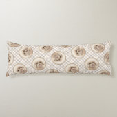 Poodle Malerei Spielzeug Apricot Creme Original Hu Seitenschläferkissen (Vorderseite)