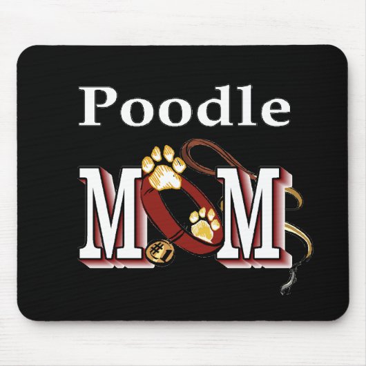 Poodle MAMA Geschenke Mousepad (Vorne)