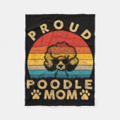 Poodle Mama gibt mir Liebe meine Hunde Mama Mama M Fleecedecke (Vorderseite)