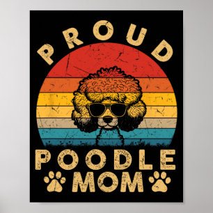 Poodle Mama gibt mir Liebe meine Hunde Mama Mama M Poster