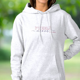 Poodle-Mama mit dem Jahr Hoodie