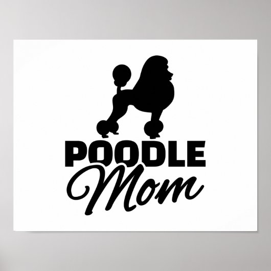 Poodle-Mama Poster (Vorne)
