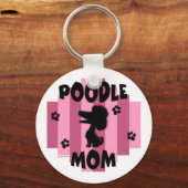 Poodle Mama Schlüsselanhänger (Vorderseite)