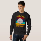 Poodle Mama Seit 2008 Funny Dogs Quotes Sweatshirt (Vorne ganz)
