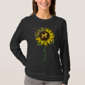 Poodle Mama Sonnenblume Poodle Lover gibt Dog Mama T-Shirt (Vorderseite)