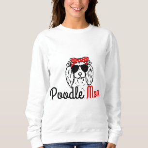 Poodle Mama Vintag Funny Niedlich Dog Poodle Mama Sweatshirt