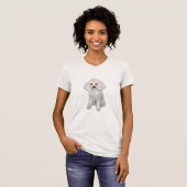 Poodle - Min oder Spielzeug - weiß #2 T-Shirt (Vorne ganz)