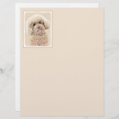 Poodle Miniatur Spielzeug Apricot Cream Brown Dog (Vorne/Hinten)