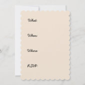 Poodle Miniatur Spielzeug Apricot Cream Brown Dog  Einladung (Rückseite)