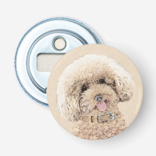 Poodle Miniatur Spielzeug Apricot Cream Brown Dog Flaschenöffner