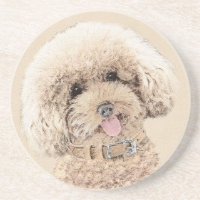 Poodle Miniatur Spielzeug Apricot Cream Brown Dog 