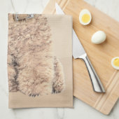 Poodle Miniatur Spielzeug Apricot Cream Brown Dog  Handtuch (Viertel Falte)