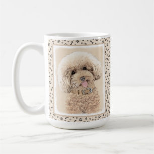 Poodle Miniatur Spielzeug Apricot Cream Brown Dog  Kaffeetasse