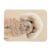 Poodle Miniatur Spielzeug Apricot Cream Brown Dog Magnet (Horizontal)