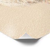 Poodle Miniatur Spielzeug Apricot Cream Brown Dog Poster (Ecke)