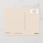 Poodle Miniatur Spielzeug Apricot Cream Brown Dog Postkarte (Rückseite)