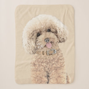 Poodle Miniatur Spielzeug Apricot Cream Brown Dog Sherpadecke