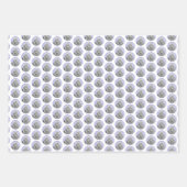 Poodle Miniatur Spielzeug Silver Gray Blue Hund Ku Geschenkpapier Set (Vorderseite 2)