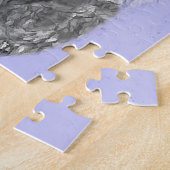 Poodle Miniatur Spielzeug Silver Gray Blue Hund Ku Puzzle (Seite)