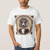 Poodle mit Brille T - Shirt (Vorderseite)
